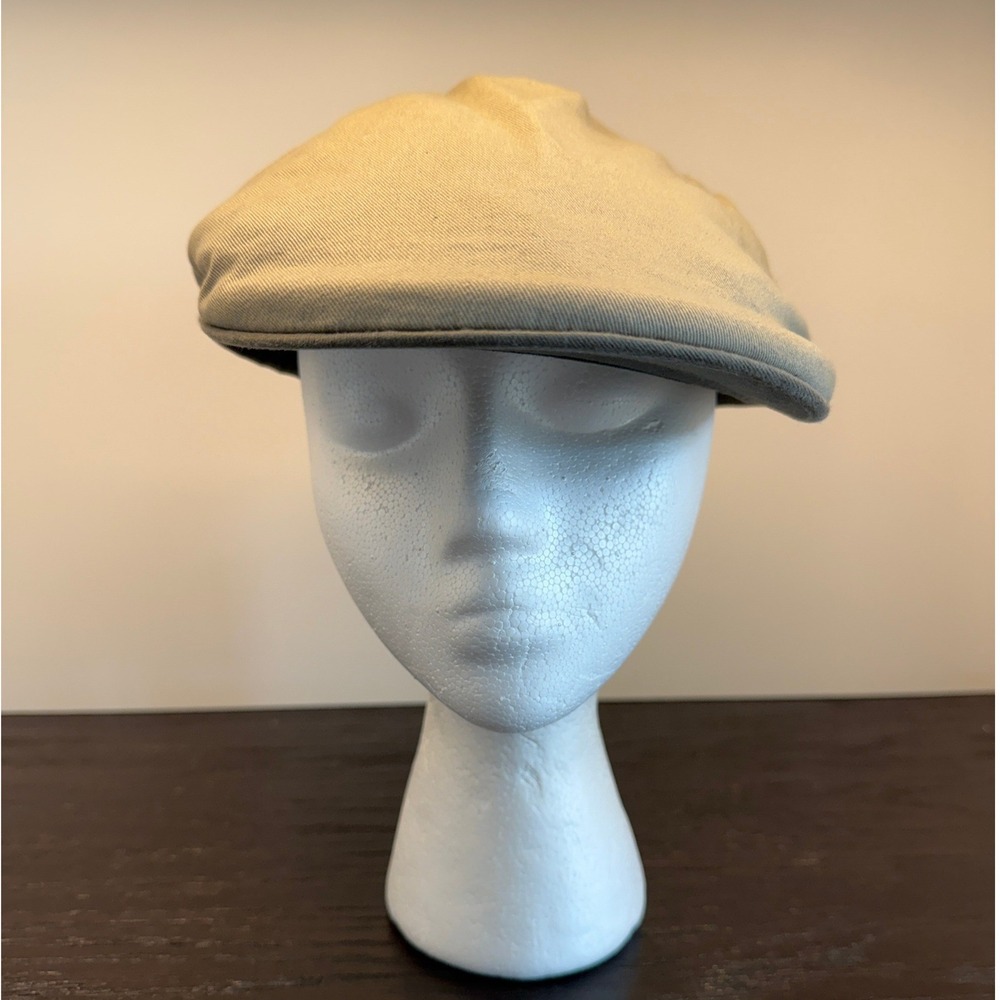 Stetson Kenosha Organic Cotton Flat Cap Mens Khaki Tan Ivy Driver Hat Large